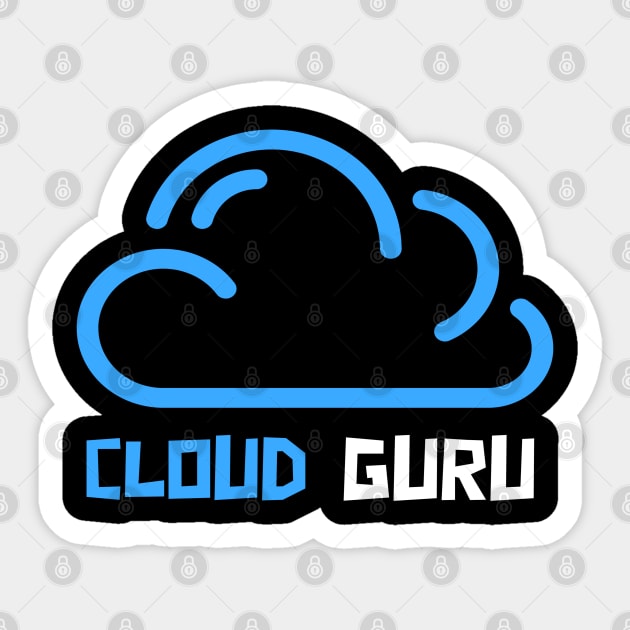 Cloud Guru Sticker by Cyber Club Tees